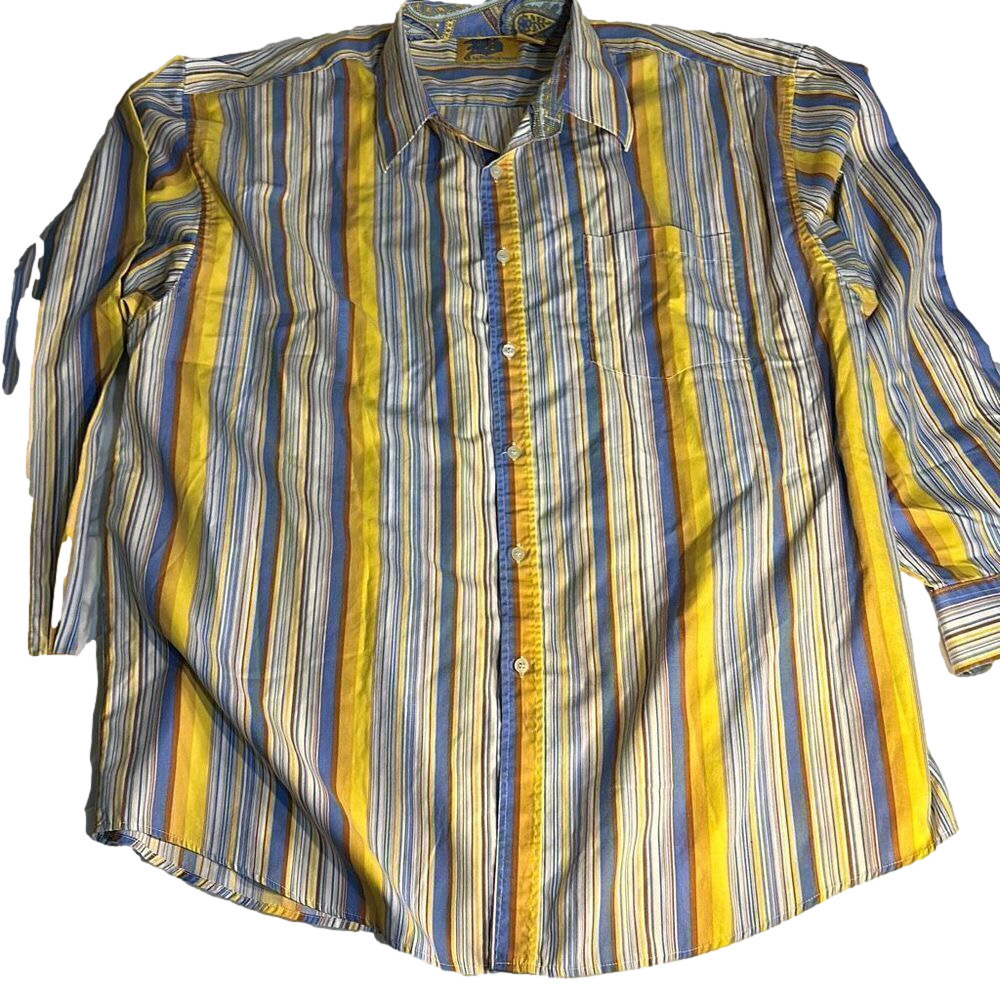 Brooklyn Express XXL Multi Color Causal Dress Buttom Down Long Sleeve Shirt
